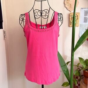 Newport news pink cotton tank